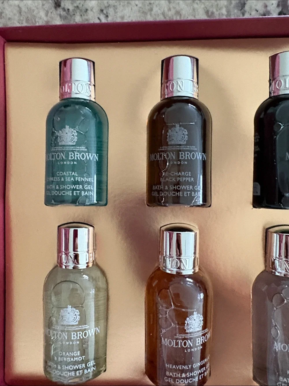 Molton brown unused travel body wash set